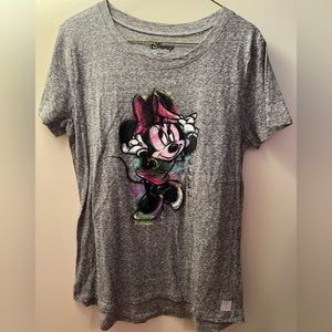 Disney L Gray Minnie Mouse Shirt (J)